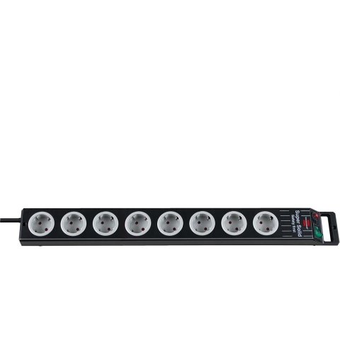 Brennenstuhl Super-Solid line 8-voudig zwart