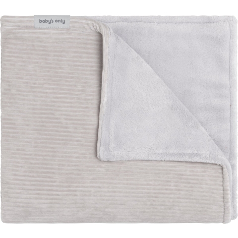 Deken Wieg Baby's Only Sense Teddy Kiezelgrijs