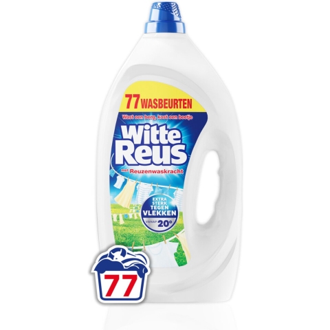 2x Witte Reus Wasmiddel Gel 77 Wasbeurten 3,465 liter