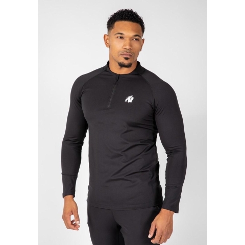 Gorilla Wear Hamilton Hybrid Long Sleeve - Zwart - XL