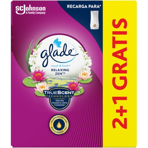 8x Glade Touch&Fresh Relaxing Zen 10 ml