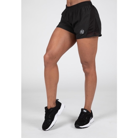 Gorilla Wear Portland 2-In-1 Shorts - Zwart - XL