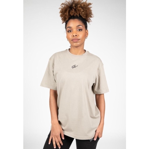 Gorilla Wear Bixby Oversized T-Shirt - Beige - S