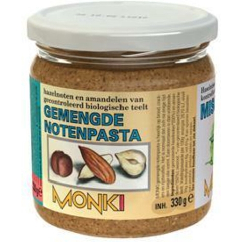 6x Monki Gemalen Notenpasta met Zout Bio 330 gr