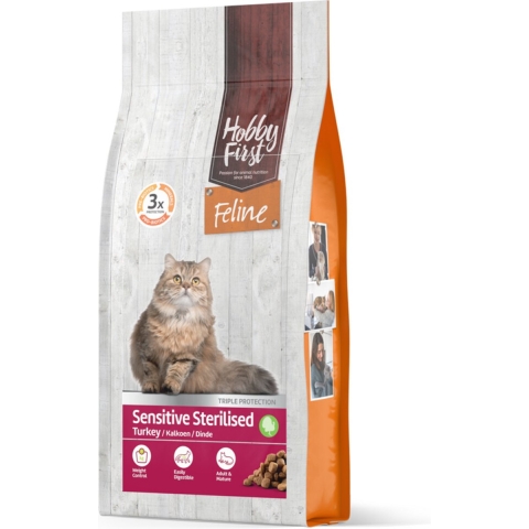4x HobbyFirst Feline Sensitive Sterilised 1,5 kg