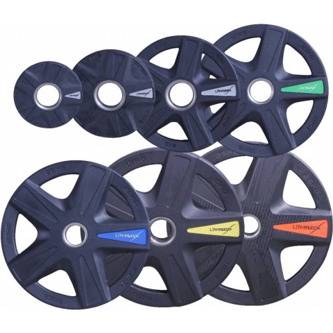 Lifemaxx Olympic Disc 5-grip model -ø50 mm - 10 kg
