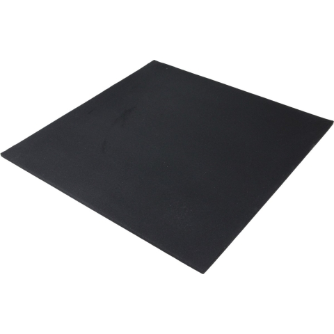 Lifemaxx Rubber Tile Fine Granulate - 100 x 100 x 2 cm - Zwart
