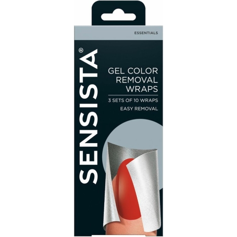 6x Sensista Gel Color Removal Wraps 3 x 10 stuks
