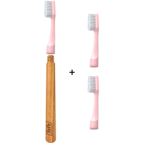 6x TePe Choice™ Soft Tandenborstel Roze 3 stuks
