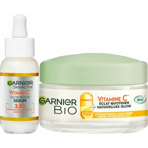 Garnier Vitamine C Serum&Vitamine C Dagcrème Pakket