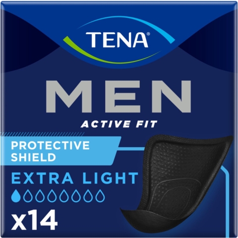 8x TENA Men Active Fit Protective Shield 14 stuks