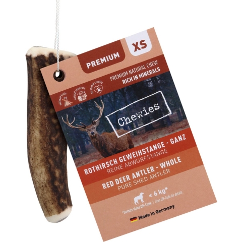 6x Chewies Edelherten Gewei Stang XS 50 gr