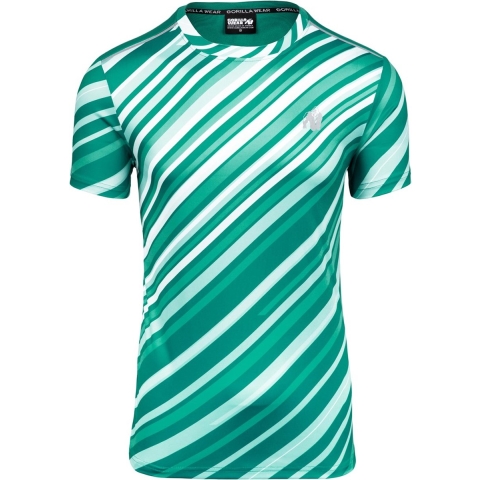Gorilla Wear Easton T-shirt - Groen/Wit - 4XL