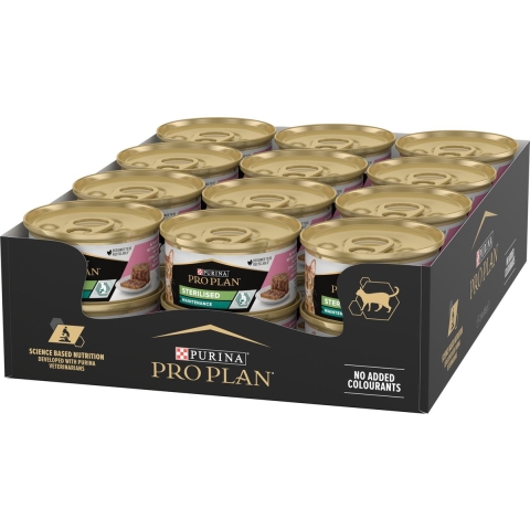 24x Pro Plan Cat Blik Paté Sterilised Zalm&Tonijn 85 gr