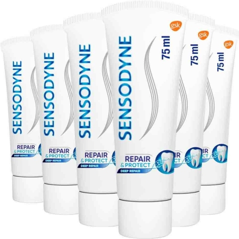 6x Sensodyne Tandpasta Repair&Protect Cool Mint 75 ml