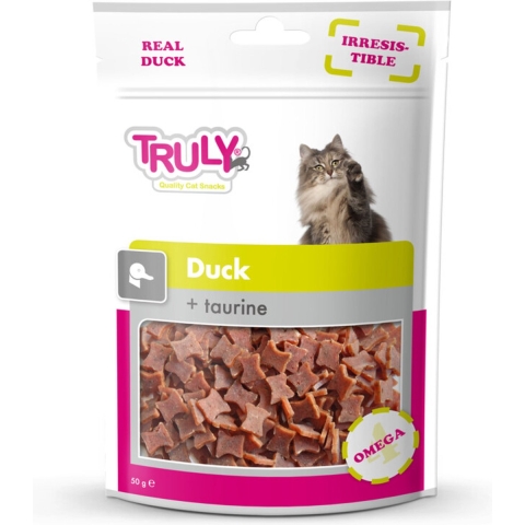 20x Truly Cat Snacks Eend met Taurine 50 gr