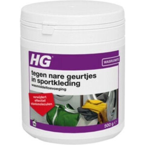 6x HG Wasmiddel Toevoeging Tegen Nare Geuren In Sportkleding 500 gr
