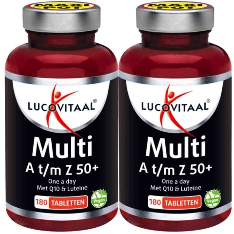 2x Lucovitaal Multi A-Z 50+ 180 tabletten