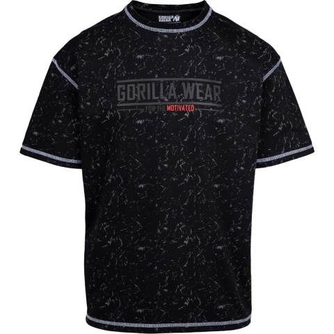 Gorilla Wear Saginaw Oversized T-shirt - Washed Zwart - S