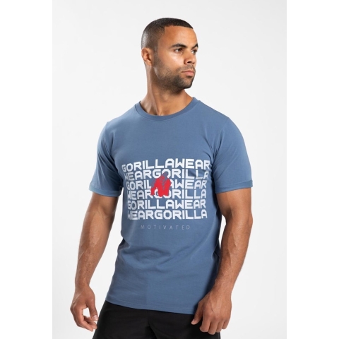 Gorilla Wear Bradley T-shirt - Coronet Blauw - XL