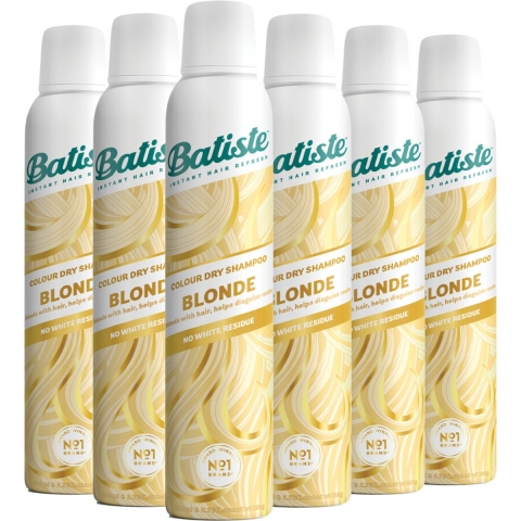 6x Batiste Droogshampoo Hint of Colour Light Blond 200 ml