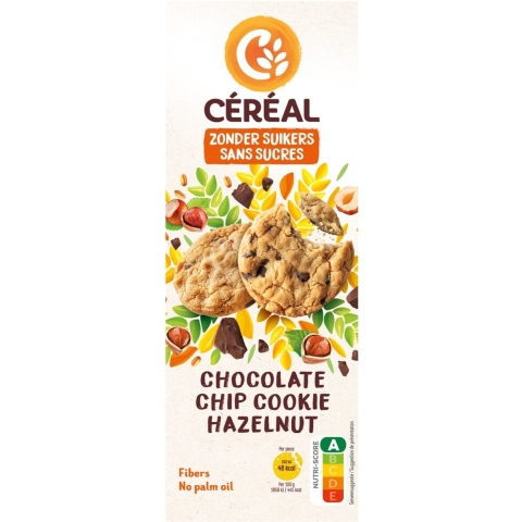 12x Céréal Chocolate Chip Cookie Hazelnoot 130 gr