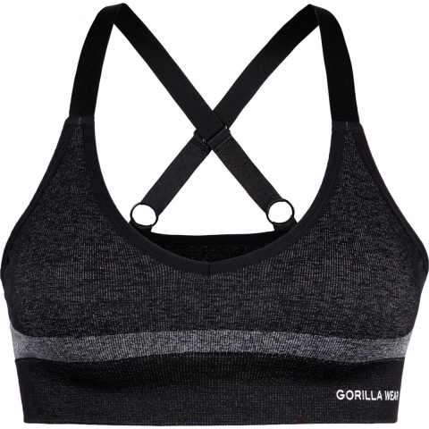 Gorilla Wear Selah Seamless Sportbeha - Zwart - XS/S