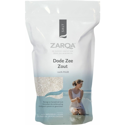 6x Zarqa 100% Dode Zeezout Navulzak 1000 gr