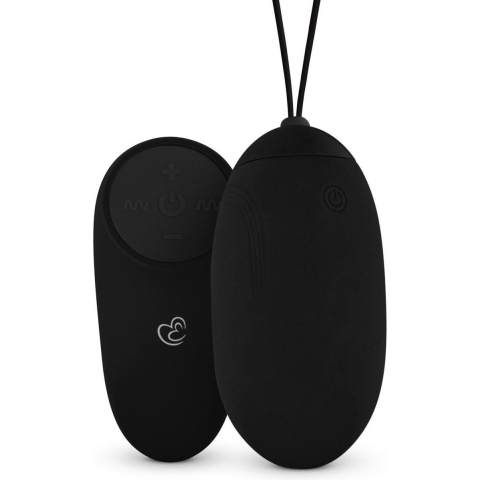 Easytoys XL Vibratie-Ei Zwart met Afstandsbediening 1 set