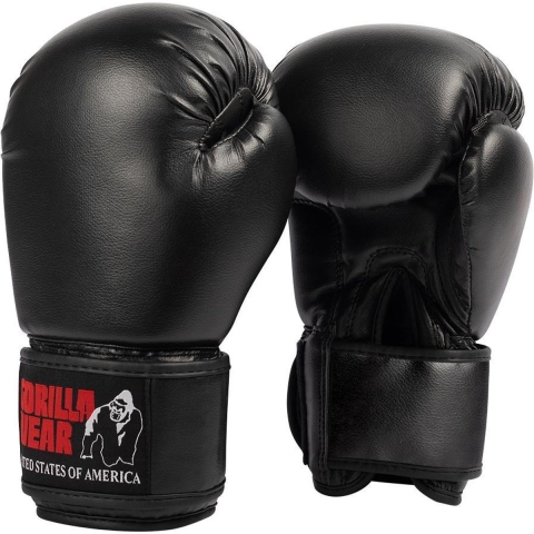 Gorilla Wear Mosby Bokshandschoenen - Zwart - 10 oz