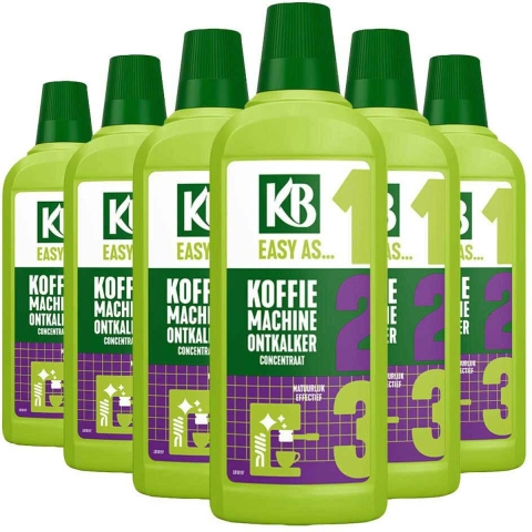 6x KB Easy Ontkalker Koffiemachine Concentraat 750 ml