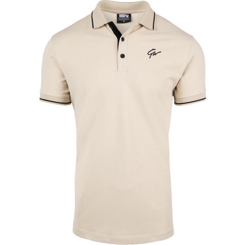 Gorilla Wear Delano Polo - Beige/Zwart - 2XL