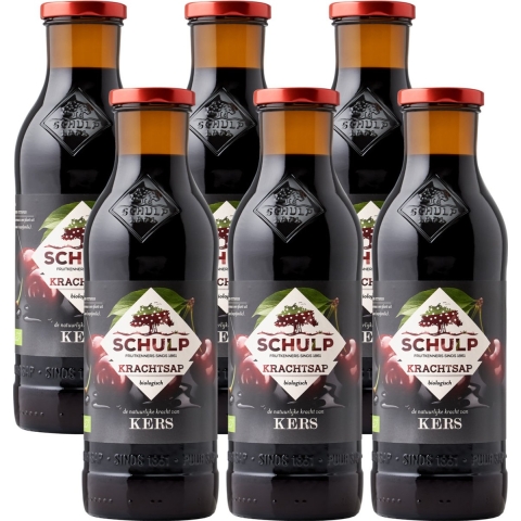Schulp Kersensap Puur Krachtsap Biologisch 6 x 0,75 liter