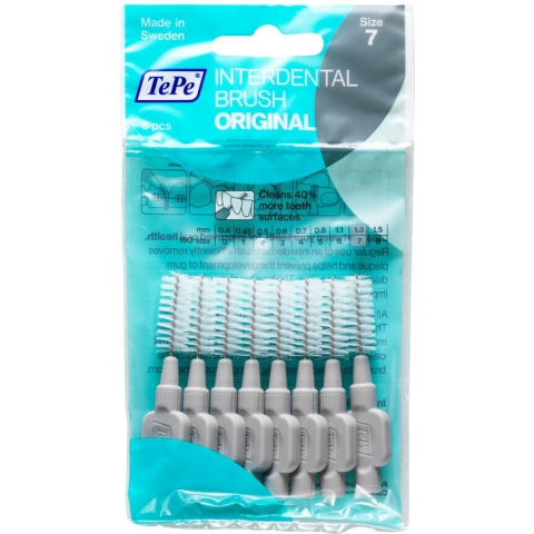 10x TePe Interdentale Ragers Original 1,3 mm Grijs 8 stuks