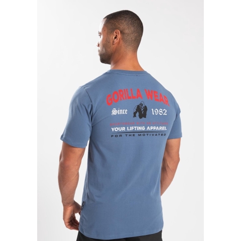 Gorilla Wear Warren T-shirt - Coronet Blauw - 3XL