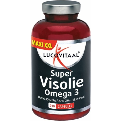 2+2 gratis: Lucovitaal Visolie Super Omega 3 Maxi XXL 210 capsules