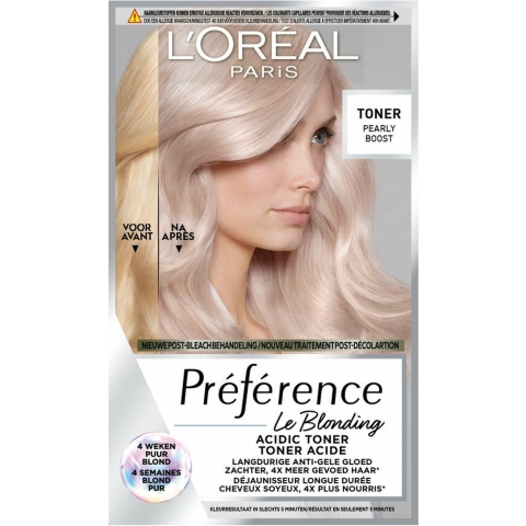 2x L'Oréal Préférence Le Blonding Permanente Haarkleuring 02 Pearly Boost