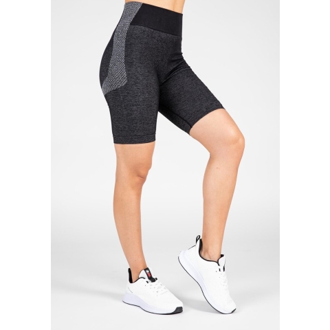 Gorilla Wear Selah Seamless Cycling Shorts - Zwart - S/M