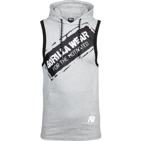 Gorilla Wear Loretto Hooded Tank Top - Grijs Gemeleerd - XL