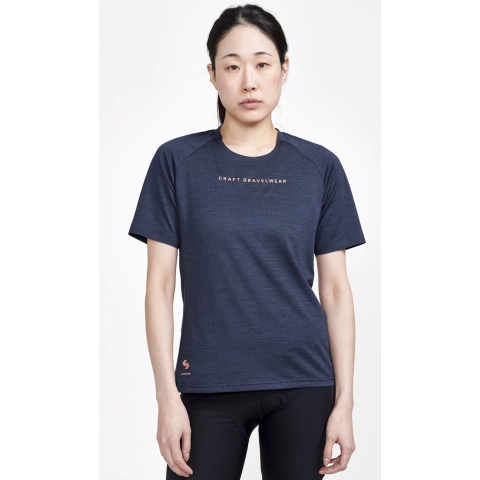 Craft ADV Gravel SS fietsshirt korte mouwen zwart dames, S