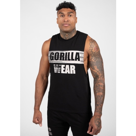 Gorilla Wear Lopez Drop Armhole Tank Top - Zwart - XL