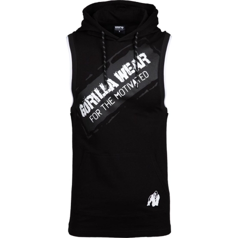 Gorilla Wear Loretto Hooded Tank Top - Zwart - 3XL
