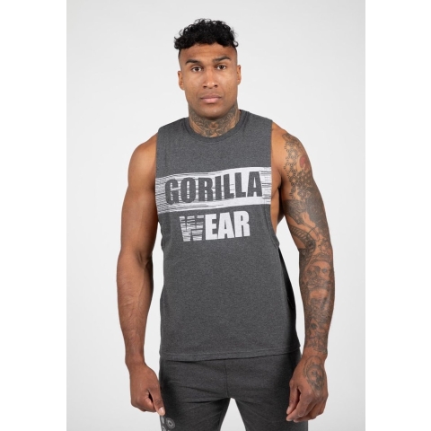 Gorilla Wear Lopez Drop Armhole Tank Top - Donkergrijs - 2XL