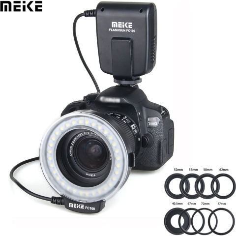 Meike FC-100 Led Macro Ringflitser