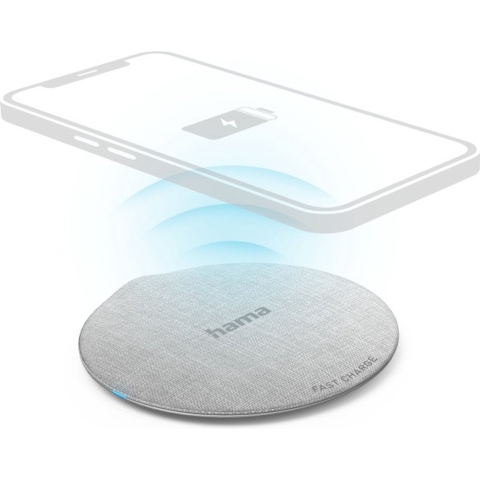 Hama QI-FC10 Wireless Charger Crème/Grijs