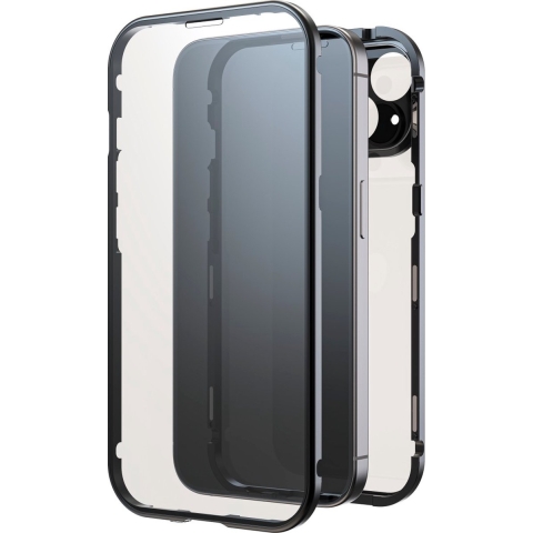 Black Rock 360 Glass Cover Voor Apple IPhone 15 Zwart