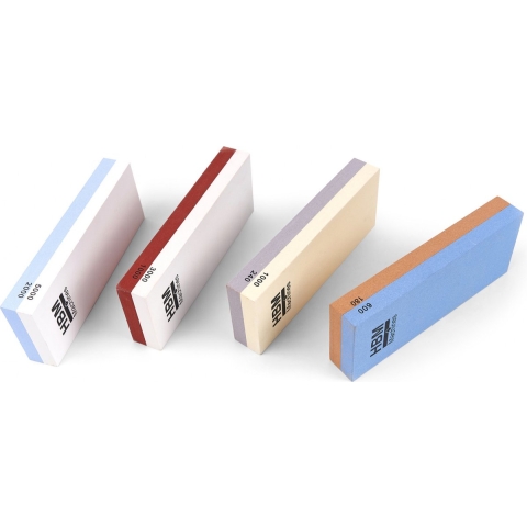 HBM PROFI dubbelzijdige wetsteen K1000/3000 met rubberen ANTI-SLIP houder