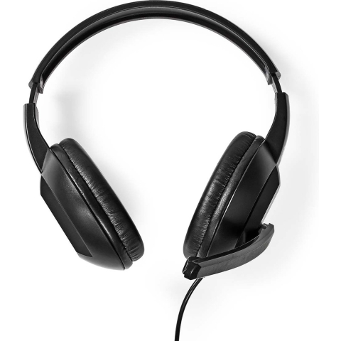 Nedis CHSTU210BK Pc-headset Over-ear Stereo Usb Type-a / Usb Type-c™ Inklapbare Microfoon Zwart