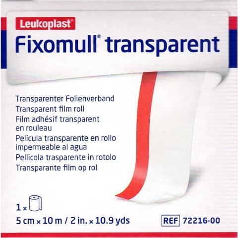 Fixomull Transparent 5 cm x 10 m | 1 stuk