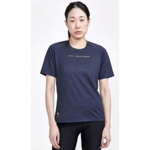 Craft ADV Gravel SS fietsshirt korte mouwen zwart dames, L